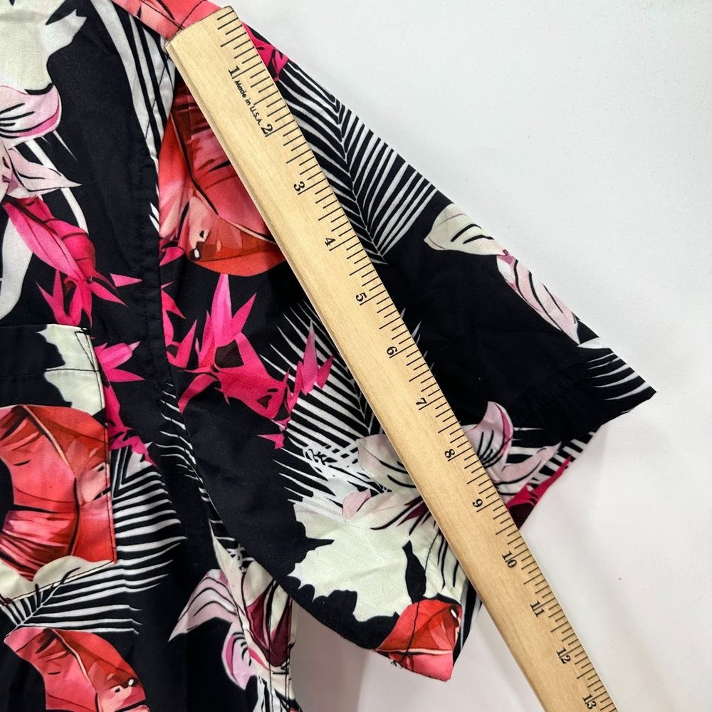 Coofandy Shirt Mens Button Down Short Sleeve Hawaiian Floral Multicolor M - Picture 8 of 8